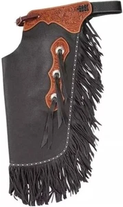 Custom Made Suede Leather Western Chinks / Chaps Soft Quality Trail Riding.. - Picture 1 of 2