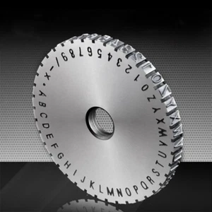 Character Plate Font Wheel Gear for Manual steel embossing machine Embosser j - Picture 1 of 7