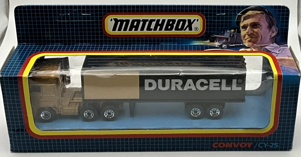 1987 Matchbox Convoy Duracell DAF Box Truck CY-25 - Image 1 of 4