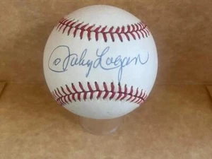 JOHNNY LOGAN MILWAUKEE BRAVES SIGNED AUTOGRAPHED M.L. BASEBALL BECKETT AUTH - Picture 1 of 2
