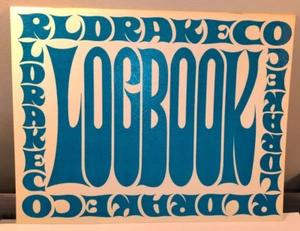 Drake Vintage Ham Radio Log Book Logbook Psychedelic Blue (original, unused) - Picture 1 of 1