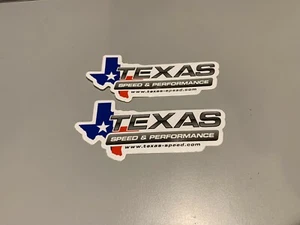 Texas Speed & Performance TSP Racing Logo Racing Contingency Decal Sticker 2pc - Bild 1 von 2