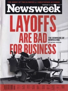 NEWSWEEK - Newsweek: Layoffs are Bad for Business (Feb 15, 2010) - Picture 1 of 1