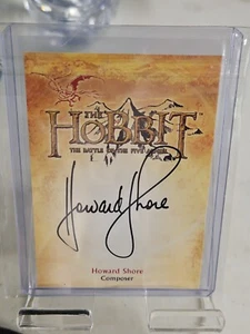 2016 Cryptozoic Lo Hobbit Battaglia 5 Eserciti Autografo CA-5 Howard Shore LOTR Auto - Foto 1 di 2
