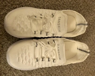 Zapatilla deportiva con cordones Danskin Stunt blanca textil vegana zapatos para caminar EE. UU. 5,5 EUR 36 NUEVA SIN CAJA Foto 1 de 4
