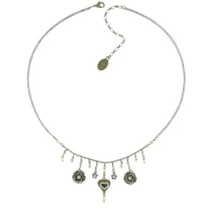 Konplott Kette Collier Burlesque weiß zweifach - Bild 1 von 3