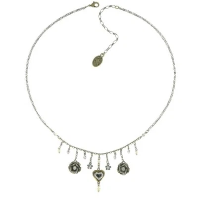 Konplott Kette Collier Burlesque weiß zweifach - Bild 1 von 3