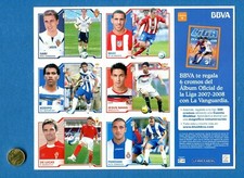 (M10) ESTE LEAGUE 2007 07-08 - figure sticker - BBVA sheet 8 - 6 CHROMOS