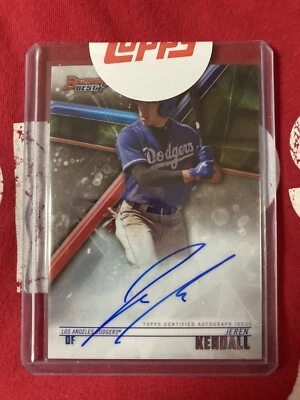 2018 Bowman's Best Jeren Kendall Best Of Auto Autograph #B18-JK Dodgers sealed - Image 1 of 2