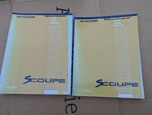 1995 Hyundai Scoupe Service Repair Shop Workshop Manual 2 Vol Set Genuine OEM - Bild 1 von 12