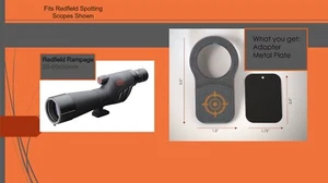 Magnetic Digiscope Adapter Redfield Rampage 20-60x60 Spotting Scope - Picture 1 of 16