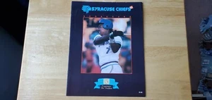 1988 Syracuse Chiefs Program Matts David Wells Toronto Blue Jays MiLB - Picture 1 of 6