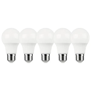 5 x Müller-Licht LED Leuchtmittel A60 Birnen 4,9W = 40W E27 470lm warmweiß 2700K