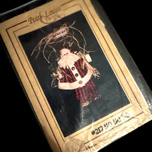 PATRÓN Pearl Louise Designs #217 HO HO HO CORTE de Santa - Imagen 1 de 7