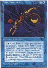 MTG magic cards 1x x1 Light Play, English Time Elemental 4th Edition