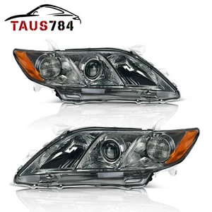 Halogen Projector Chrome Headlight For 2007-2009 Toyota Camry 4-Door Sedan Lamps - Bild 1 von 8