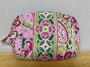 Vera Bradley Cosmetic Travel Make-up Bag Retired Pattern "Pinwheel Pink" - Picture 1 of 13
