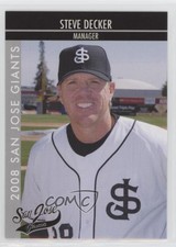 2008 Grandstand San Jose Giants Steve Decker #1