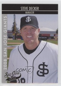 2008 Grandstand San Jose Giants Steve Decker #1