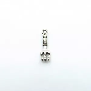 Cultivator Garden Tool - Lead Free Silver Color Pewter Charm 23mm x 10mm - Bild 1 von 2