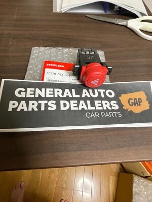 Genuine Honda Red Hazard Switch 2002-2006 Civic Acura RSX TYPE-S 35510-S6A-J01 Foto 1 de 4