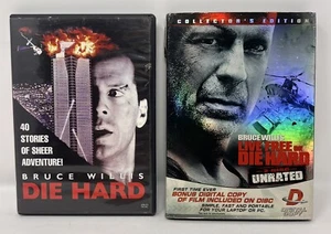 Die Hard and Live Free or Die Hard Collector's Edition Lot 2 DVDs Bruce Willis - Picture 1 of 9