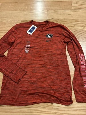 Camiseta de entrenamiento Nike NCAA Georgia Bulldogs LS talla M DQ1257 para hombre nueva con etiquetas fútbol Foto 1 de 4