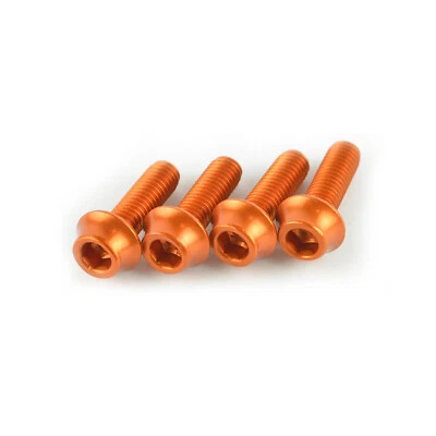 Juego de pernos de jaula de botella de aleación OMNI Racer WORLDS LIGHTEST: M5x16 4,8 g 4 NARANJA Foto 1 de 4