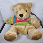 RARE Primark Essentials - Rainbow Sweater Teddy Bear Backpack - Soft Plush Toy