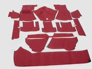 MERCEDES BENZ W121 190SL CARPET KIT 1955-1963 GERMAN ORIGINAL SQUARE WEAVE 14pc. - Picture 1 of 7