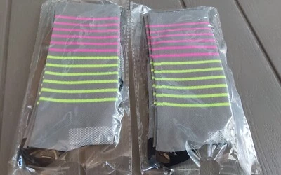 2 PAIRS !  Women Men's Cycling Socks Grey Breathable, anti slip STOCK CLEARANCE - Image 1 of 4