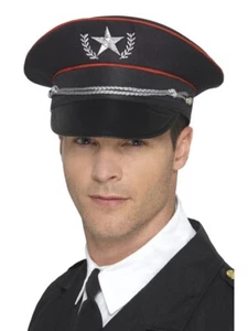 Deluxe Military Hat Army Airforce Police Costume Accessory Hat - Picture 1 of 1