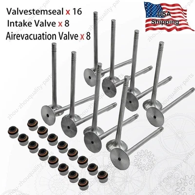 Juego de válvulas de escape de admisión de 16 mm para Audi A4 Q5 VW GLI GTI Tiguan GTI 2.0T Foto 1 de 4