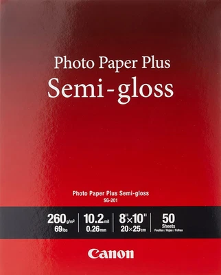Can on SG-201 8X10(50) Photo Paper Plus Semi-Gloss 8" x 10" (50 Sheets) (SG-201 - Image 1 of 3