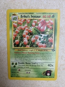 Pokemon Juego de Cartas Coleccionables Erika's Ivysaur Gym Challenge 41/132 De Colección Ilimitado - Imagen 1 de 6