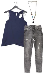 Completo moda donna taglia XS con edc by Esprit Top taglia XS e collana - Picture 1 of 8