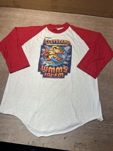 Vintage 70/80s WMMS 101 Raglan T-shirt Rock Band Cleveland Radio Buzzard Sz M - Picture 1 of 7