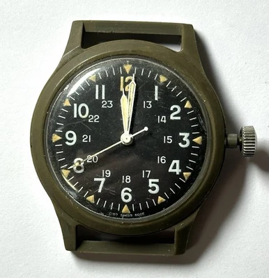 Benrus Dec 1968 Vietnam Era Military Watch MILW-46374 As Is For Parts Repair - Image 1 of 4