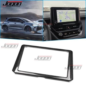 Center Dashboard Screen Cover Trim For Toyota GR Corolla Morizo 2023-2025 Carbon - Picture 1 of 11
