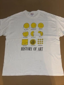 Camiseta Vintage 1991 Historia del Arte Blanca XL 25x30 - Imagen 1 de 4