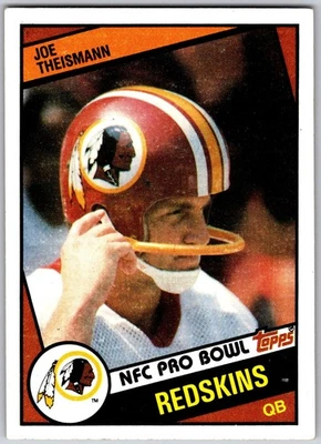 1984 Topps #390 - Joe Theismann Washington Redskins (EX) *HGCARDS* - Image 1 of 2