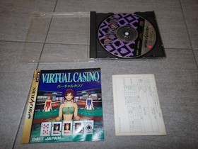 SONY SEGA SEGA SS Saturn Virtual Casino With postcard MM11/B792