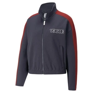 PUMA Vogue X T7 FullZip Jacket Womens Blue Casual Athletic Outerwear 53669243 - Picture 1 of 2