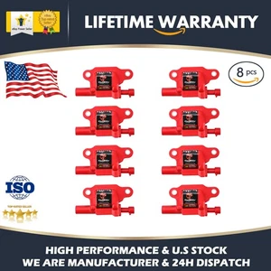 8 Pack UF413 Square Ignition Coils For Chevy Silverado 1500 Tahoe Camaro CTS V8 - Picture 1 of 13