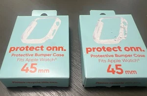Lot Of 2 Protect Onn Protective Bumper Case For Apple Watch 45mm Glitter - Photo 1 sur 5