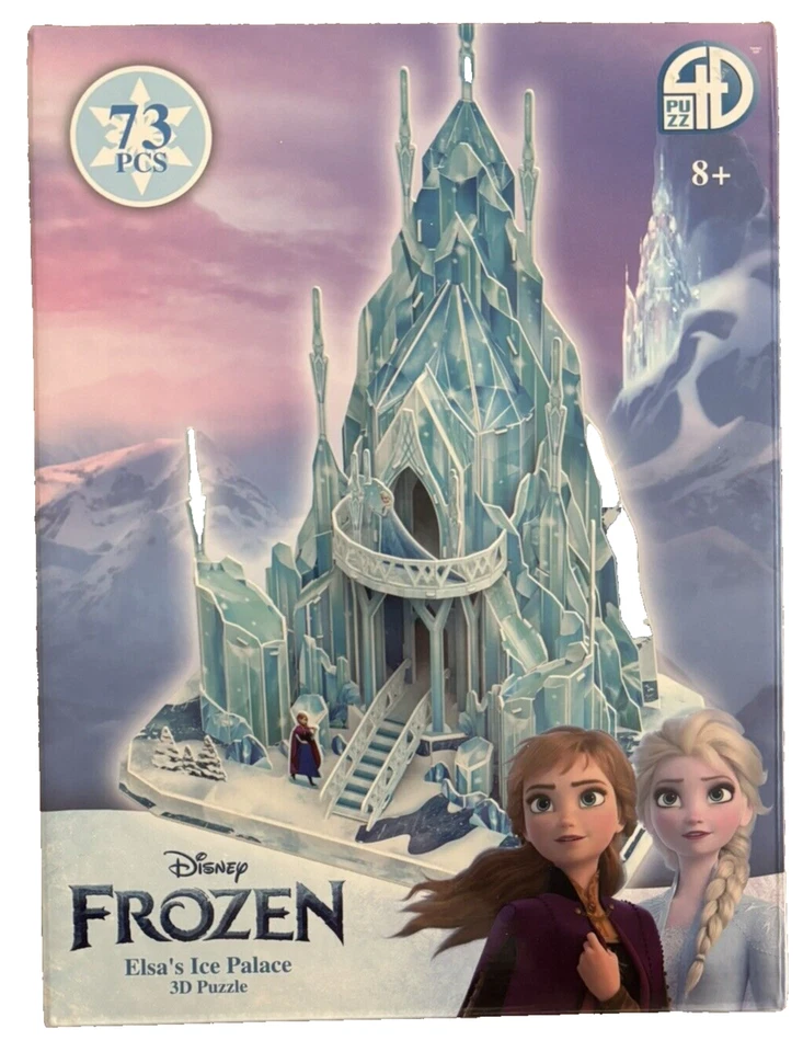 Disney Frozen Elsa's Ice Palace Modelo 3D Puzzle Kit 73 Piezas - 4D Cityscape Ltd Foto 1 de 4