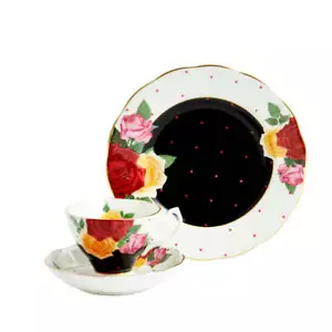 Royal Albert 100 Years Teacup Saucer & Plate Set 1960 Jazz - Picture 1 of 5