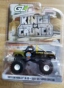 Chevrolet K-10-GULF 1971 Greenlight Kings of Crunch aceite super especial 1:64 nuevo en caja - Imagen 1 de 3