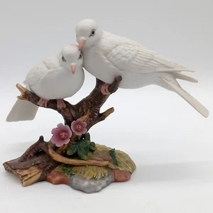Maruri Wings Of Love Fine Porcelain White Doves On Branch D-8702 - Picture 1 of 14