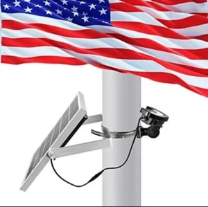 RANHISUN Solar Flag Pole Light, 6 Super Bright LED, 3in1 Design, IP65  - Picture 1 of 9